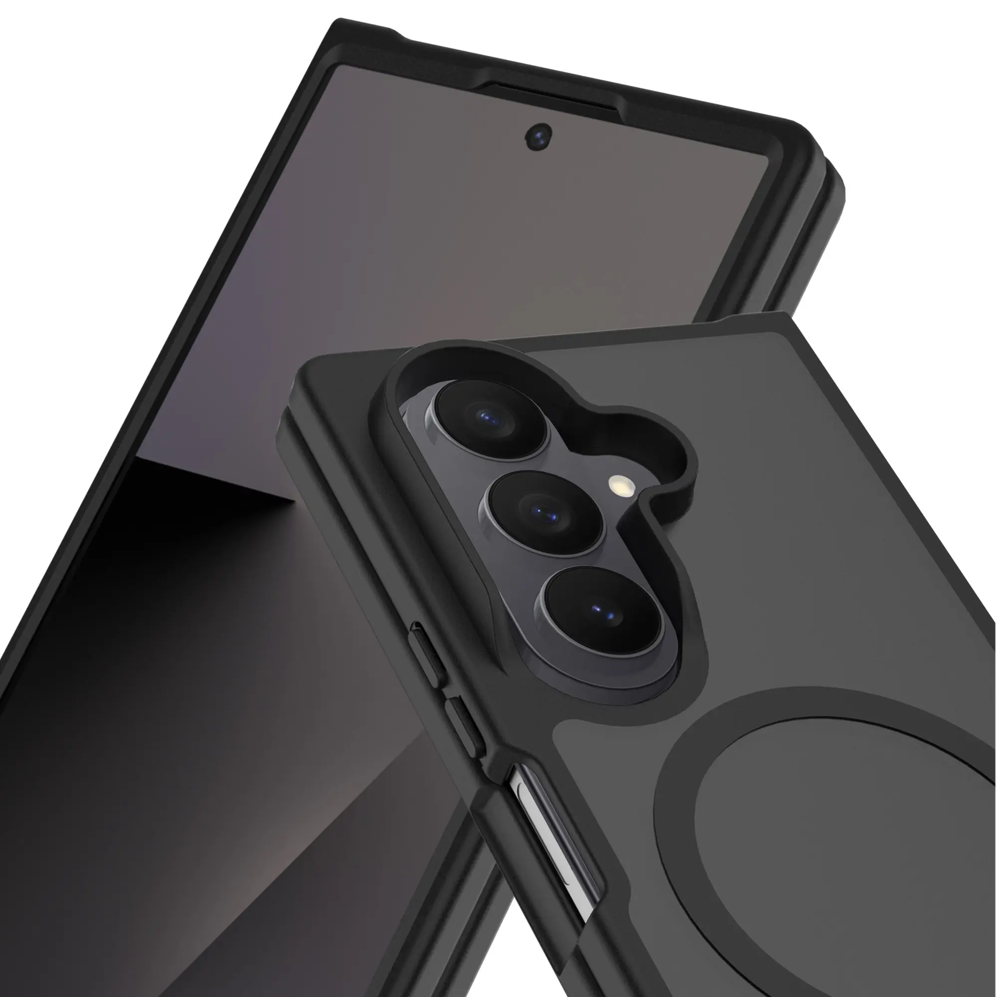 Magnetic Hybrid Skal Samsung Galaxy Z Fold 8 Ultra Frosted Black