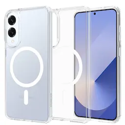 Samsung Galaxy S25 Edge MagSafe Hybrid-skal, Genomskinlig