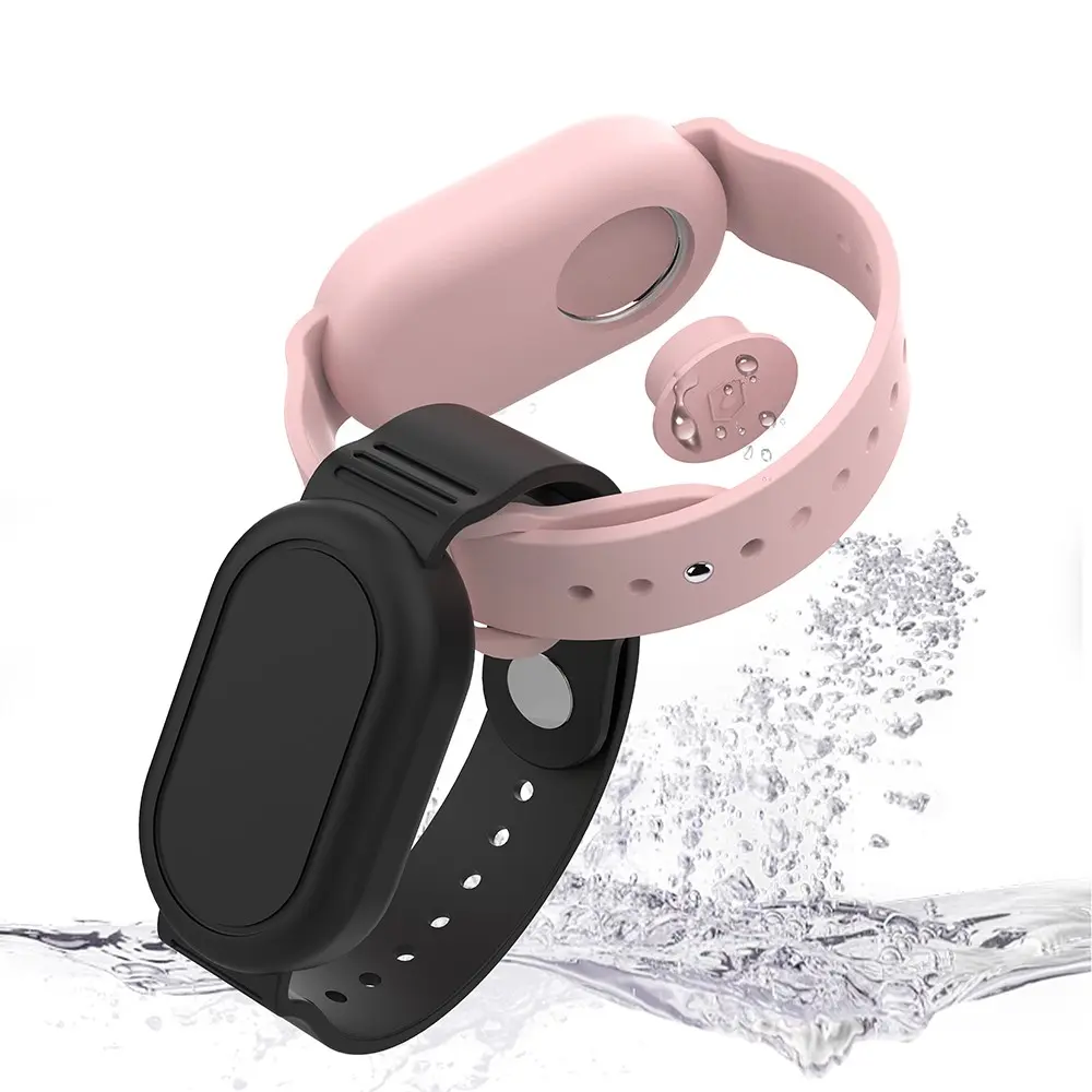Vattentätt Silikonarmband Samsung Galaxy SmartTag 2 Svart