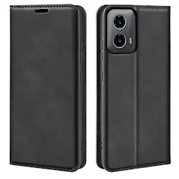 Motorola Moto G34 Slankt etui med kortholder, Sort