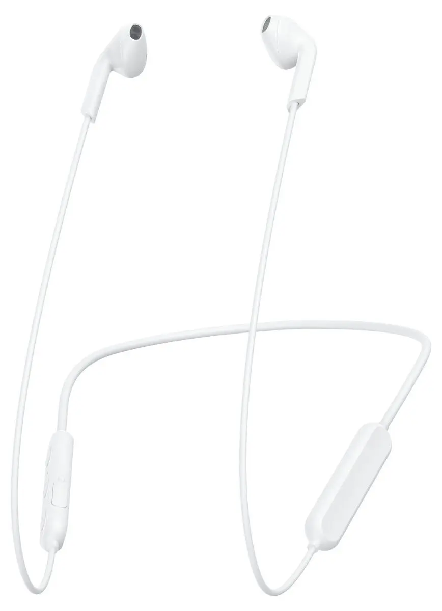 BIX100 Trådløse Bluetooth hovedtelefoner in-ear med mikrofon Hvid