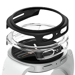 Samsung Galaxy Watch 8 40mm Tynt deksel (2-pack), Matte Black & Clear