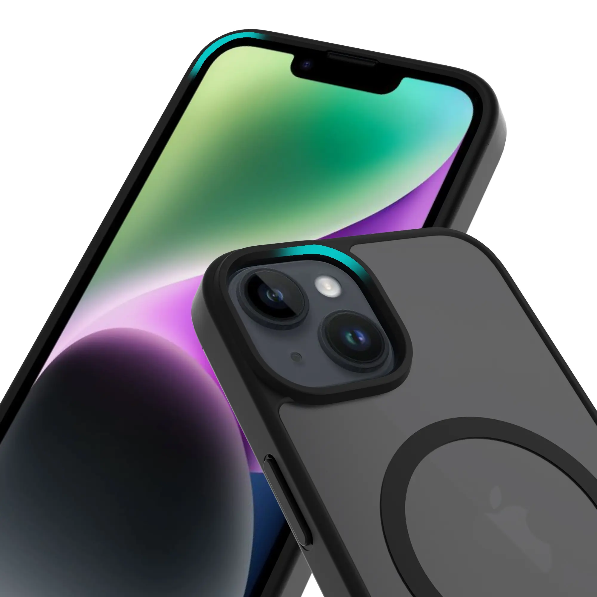 Magnetic Hybrid Skal iPhone 13 Frosted Black