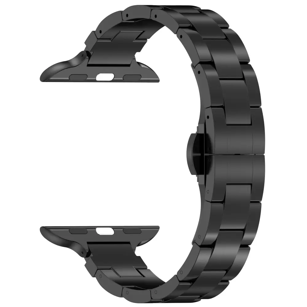 Slim Titanarmband Apple Watch 45mm Series 9 svart
