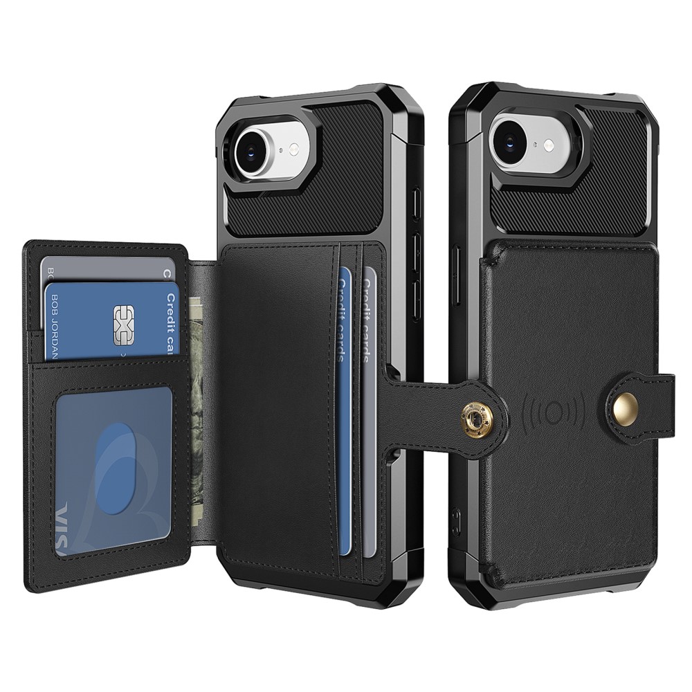 Tough Multi-slot Case iPhone 17e Musta - Puhelimen kuoret - Paikat korteille