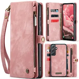Multi-slot Plånboksfodral Samsung Galaxy A36 Rosa