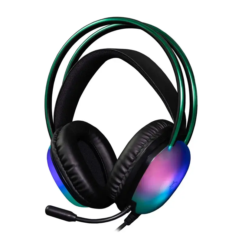 Over-Ear RGB Gaming Headset Peacock 2, Svart