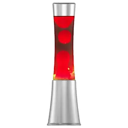 Retro Lavalampe LED 33cm, Rød