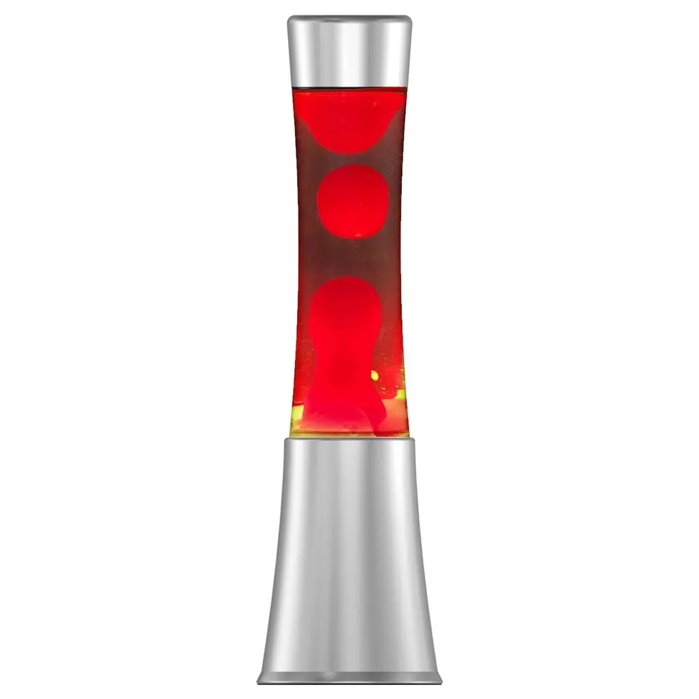 Retro Lavalampa LED 33cm, Röd