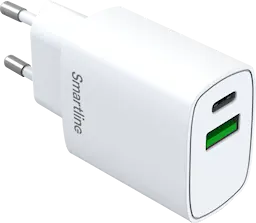 Dual PD Wall Charger 20W USB-C + A valkoinen