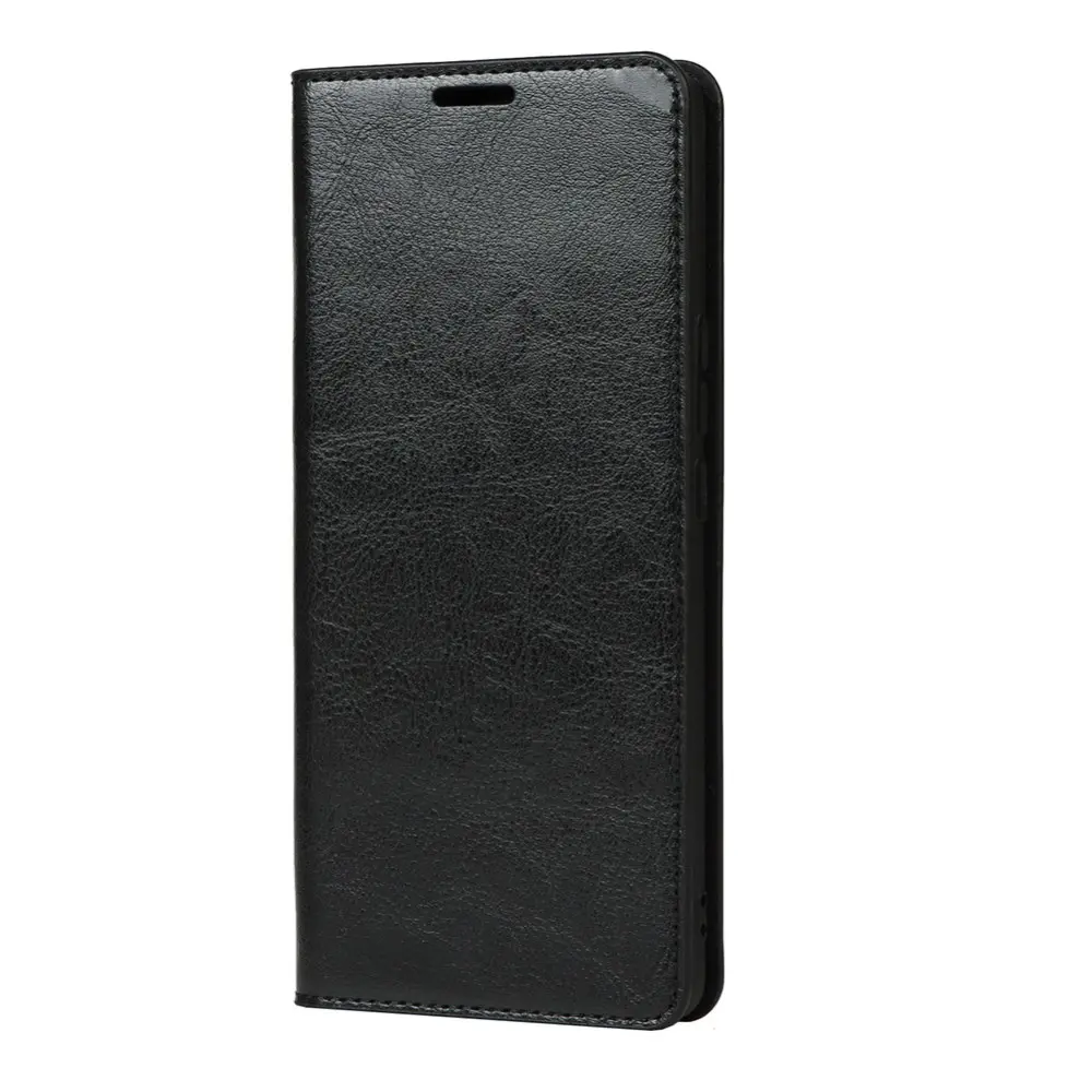 Mobilfodral Äkta Läder iPhone 13 Svart