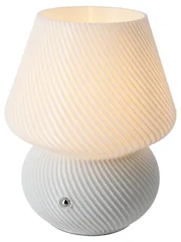 Eddie - Oppladbar bordlampe 18.5cm, Hvit