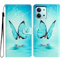 Mobiltaske Xiaomi Redmi 15C blå sommerfugle