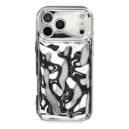 Wavy Cover TPU iPhone 17 Pro Max sølv