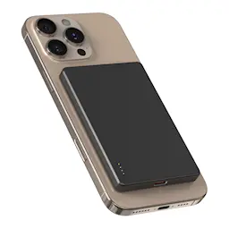 Magnetisk trådløs powerbank 5000mAh sort