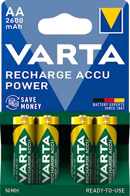 Ladattava AA-paristo HR6 1.2V 2600mAh (4-pack)