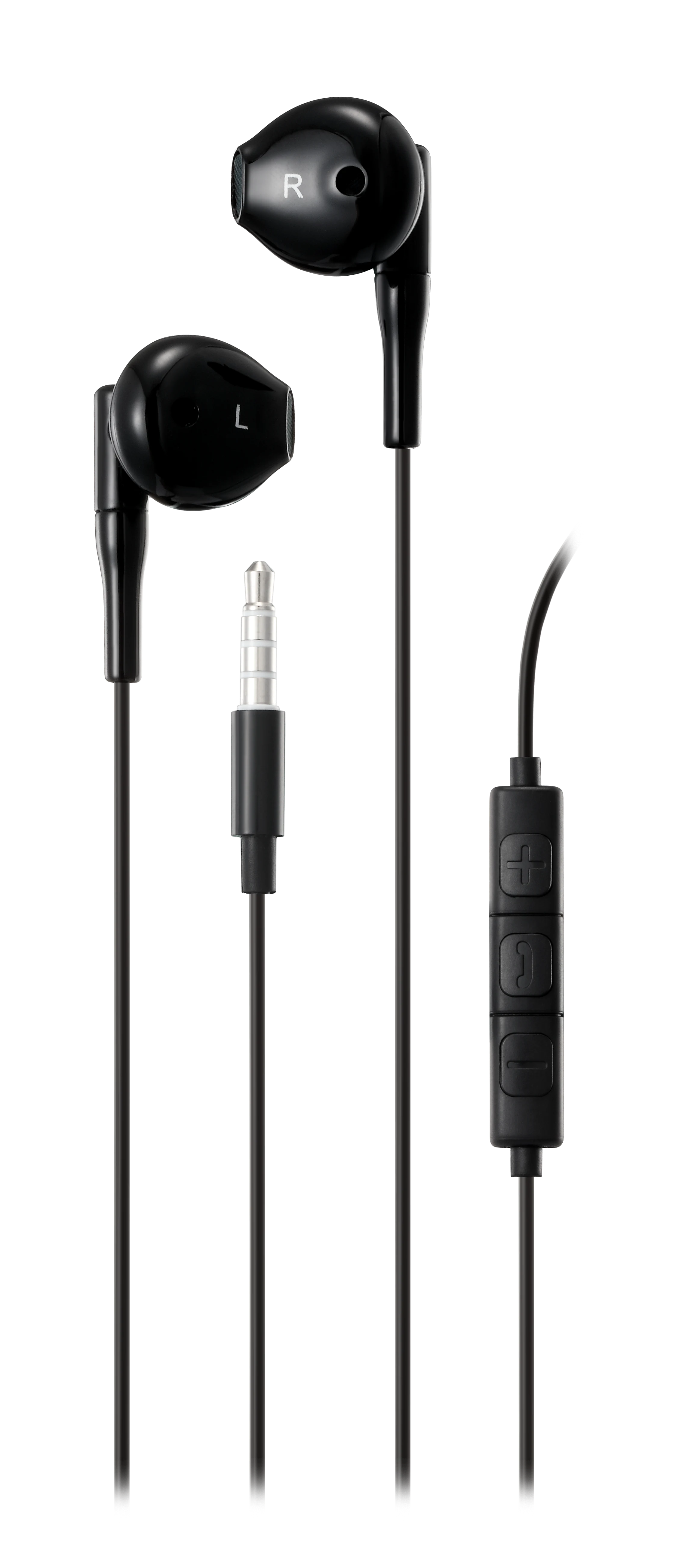 Streetz Ørepropper Semi-in-ear 3.5mm, svart