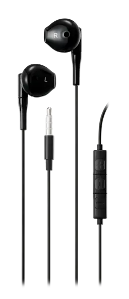 Semi-in-ear kuulokkeet 3.5mm musta