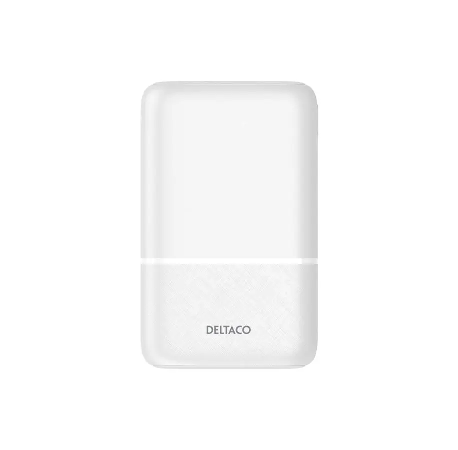 Virtapankki USB-C + 2x USB-A 10000 mAh 10,5W Valkoinen