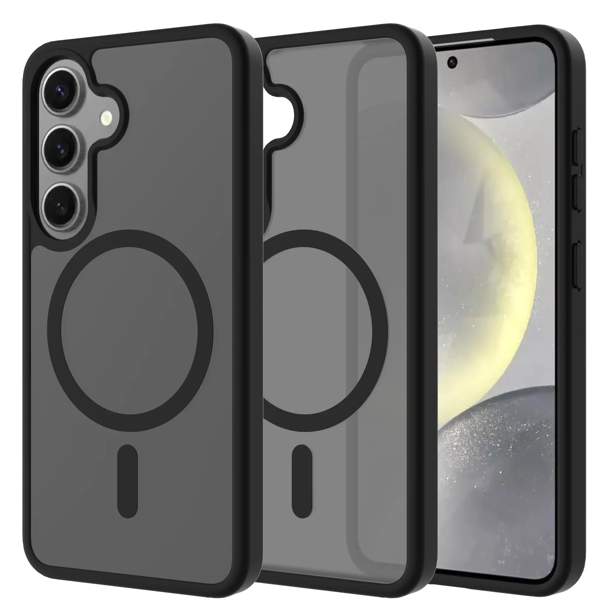 Samsung Galaxy S24 Hybrid-cover magnetisk, Frosted Black