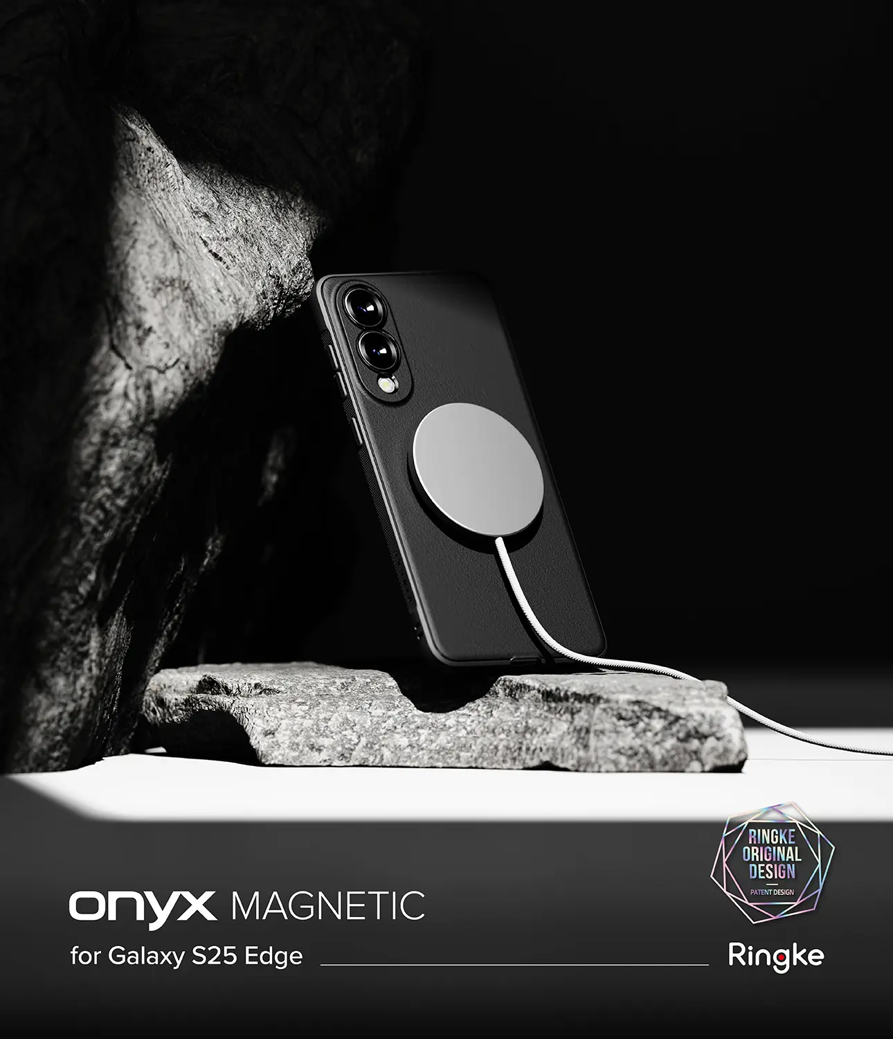 Onyx Magnetic Case Samsung Galaxy S25 Edge Black