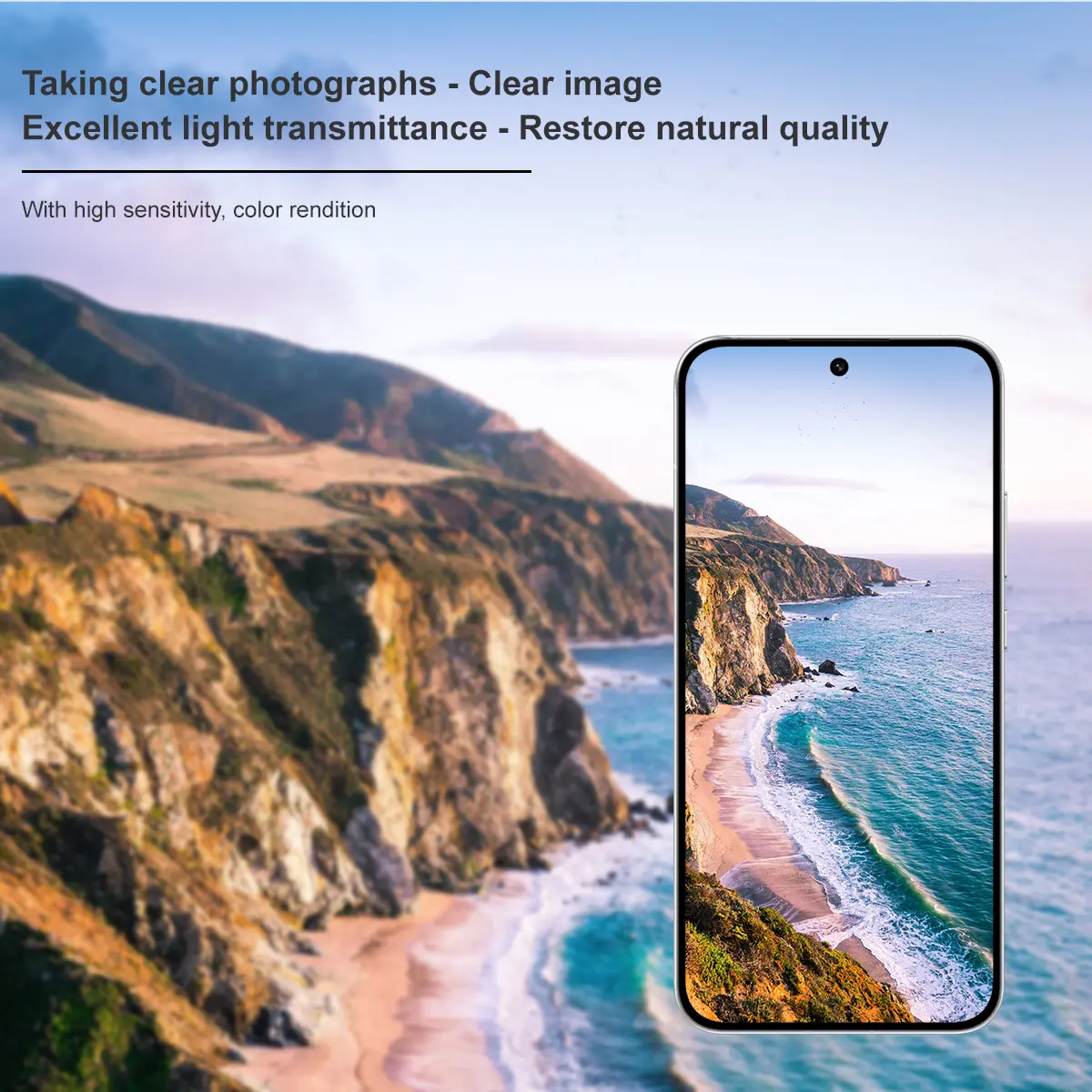 Härdat Glas 0.2mm Linsskydd Oppo Reno 14 Genomskinlig