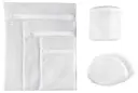 Vaskeposer med lynlås 6-pack, Hvid