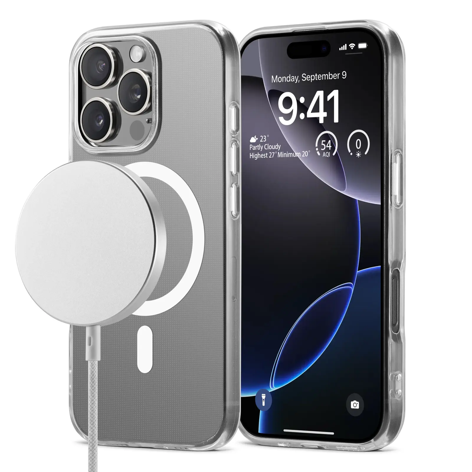TPU Skal MagSafe iPhone 16 Pro Genomskinlig