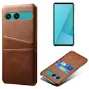 Card Slots Case Sony Xperia 10 VII Brun