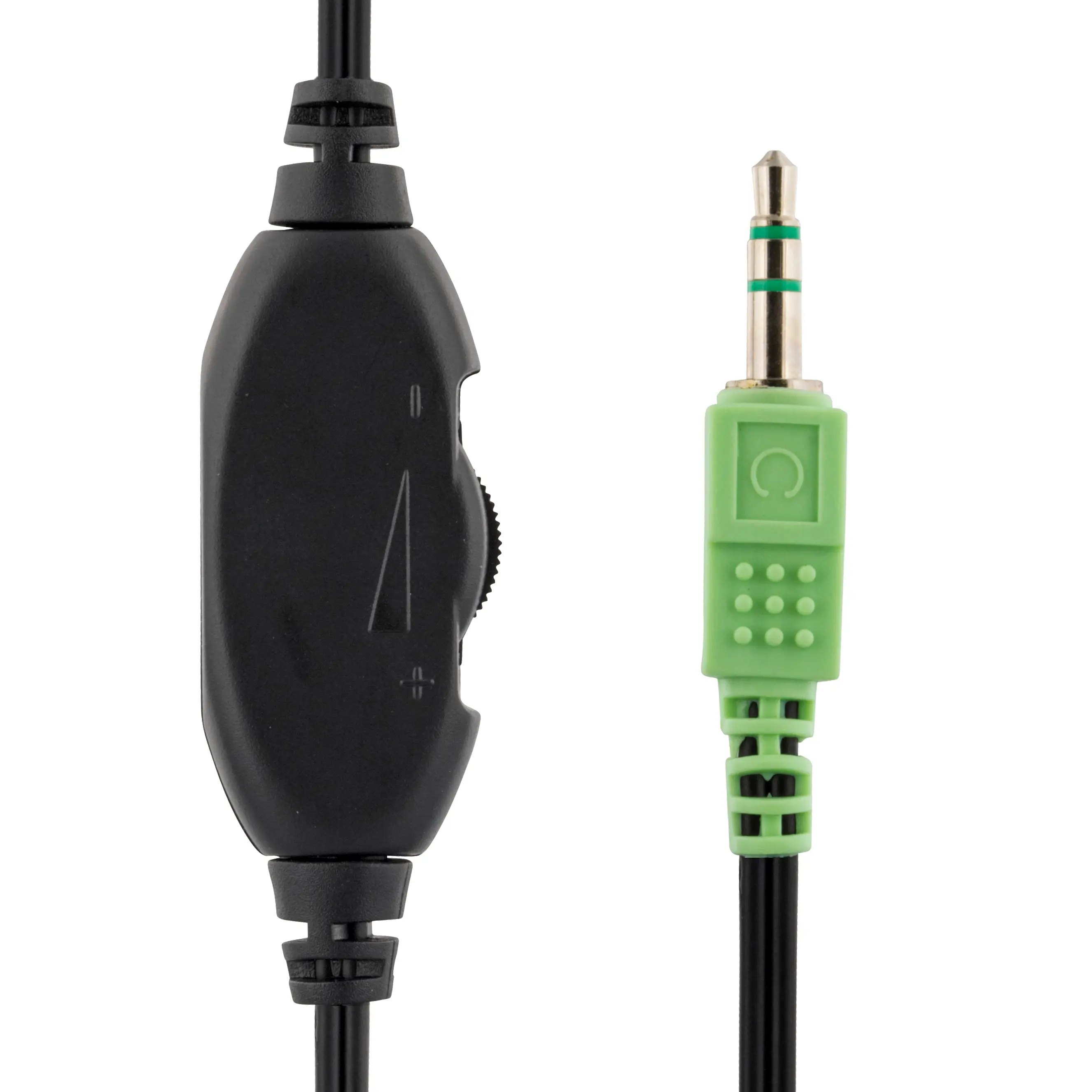 Hörlurar med volymkontroll On-ear 3.5mm Svart