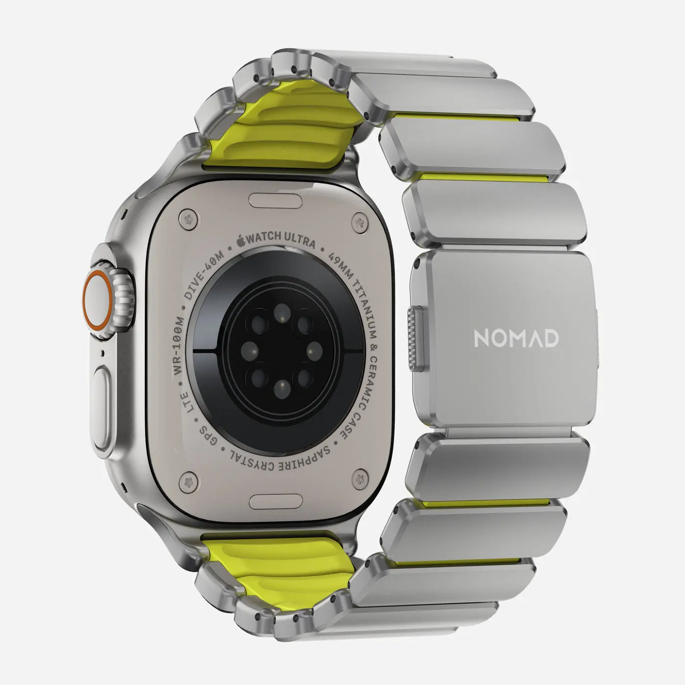 Stratos Band Apple Watch Series 10 46mm Natural Titanium - Volt