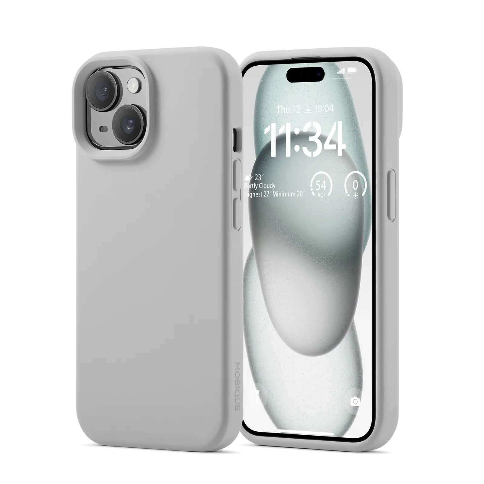 Magnetic Cover Silikone iPhone 15 Beige