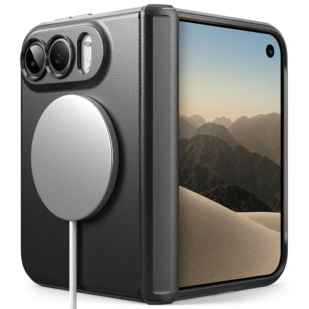 iPhone Duo Magnetiskt Onyx Flap Skal, Black