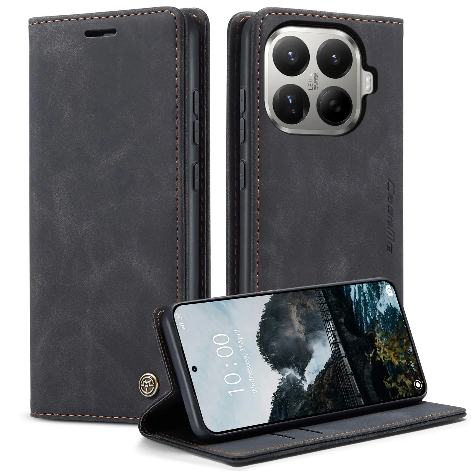 Slim Plånboksfodral Xiaomi 17T Pro Svart