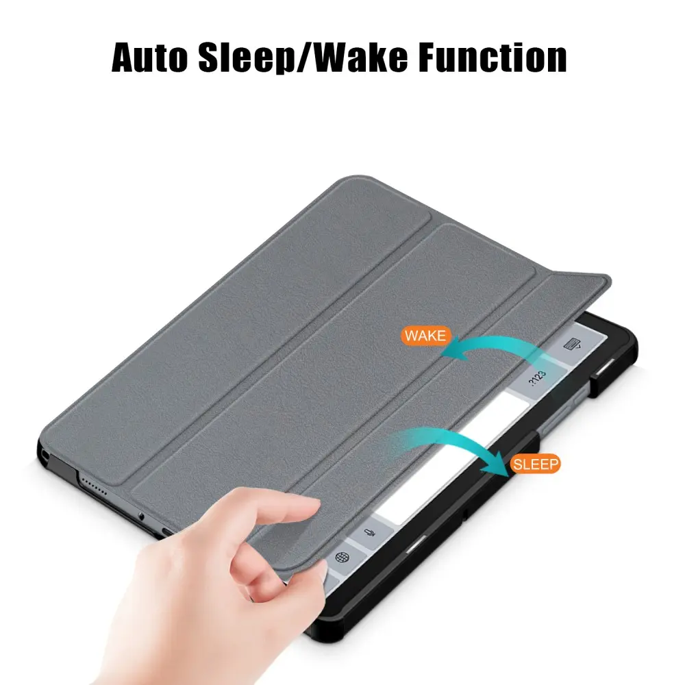 Fodral Tri-fold Samsung Galaxy Tab A9 Plus Grå
