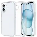 Hybridcover iPhone 16 Plus Gennemsigtig
