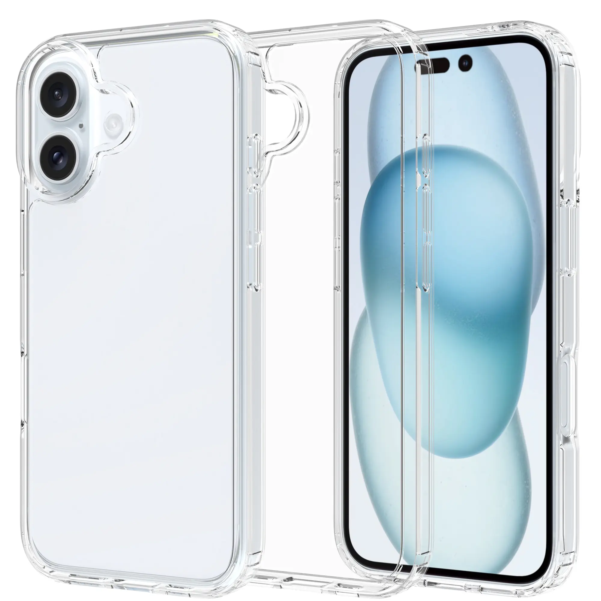 Hybridcover iPhone 16 Plus Gennemsigtig