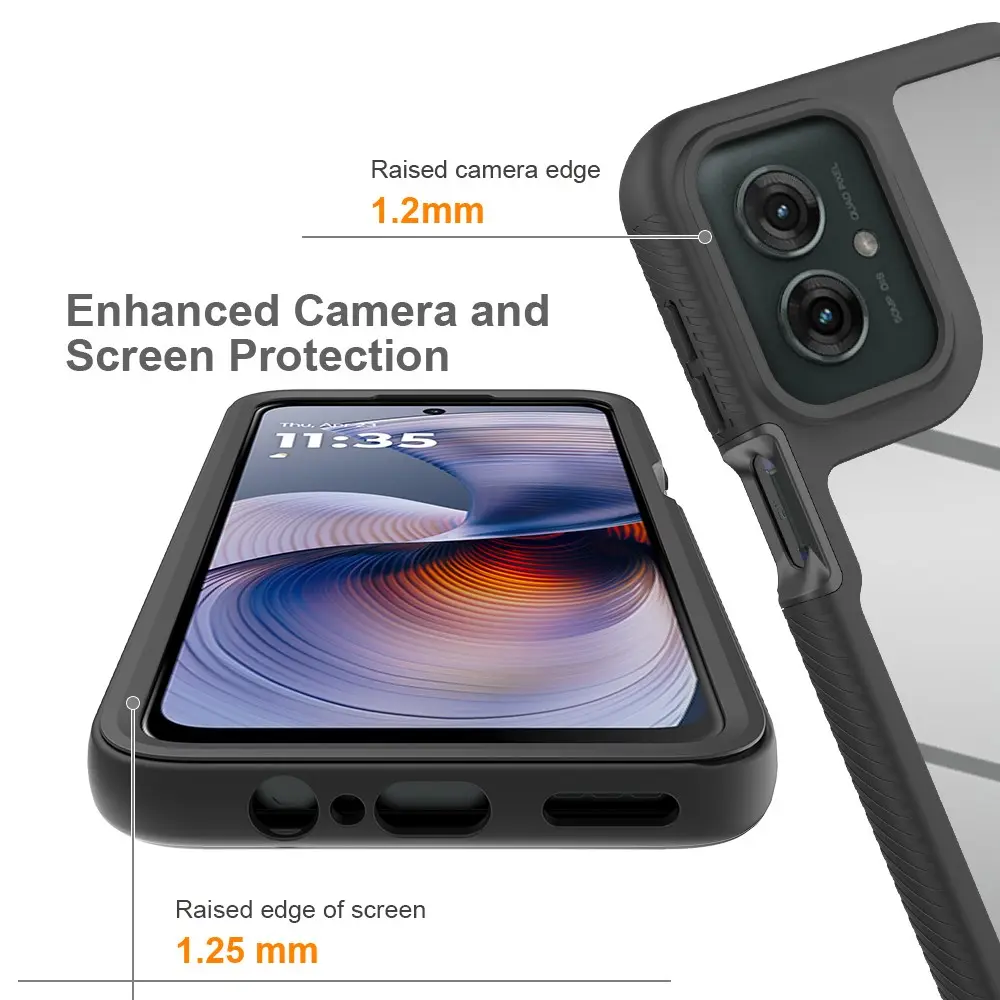 Full Protection Case Motorola Moto G55 Svart