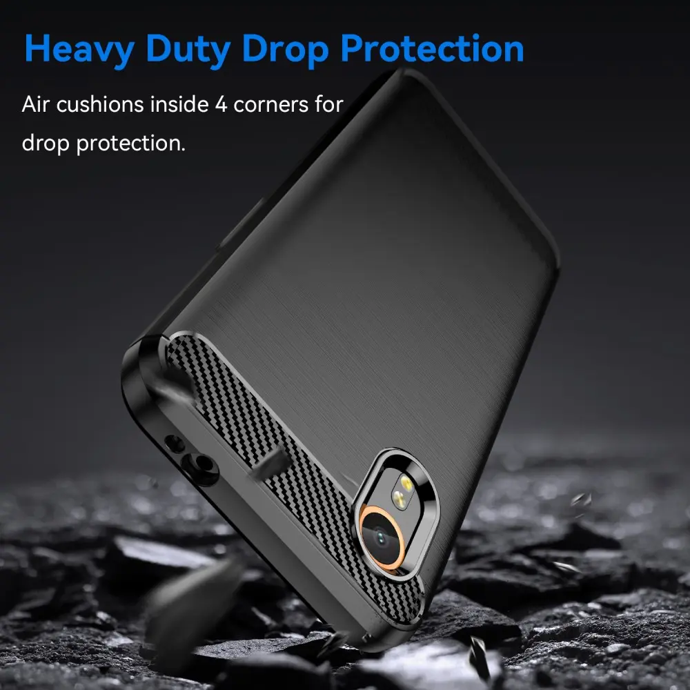 Samsung Galaxy Xcover 7 Skal TPU Brushed Svart