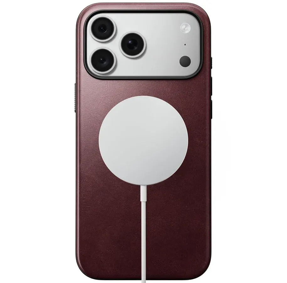 iPhone 18 Pro Max Lædercover med MagSafe - Modern Horween Leather, Burgundy