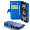 Ægte Læderetui iPhone 16 Blå