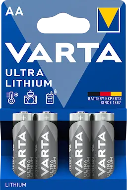 Ultra Lithium AA-batteri (4-pack)