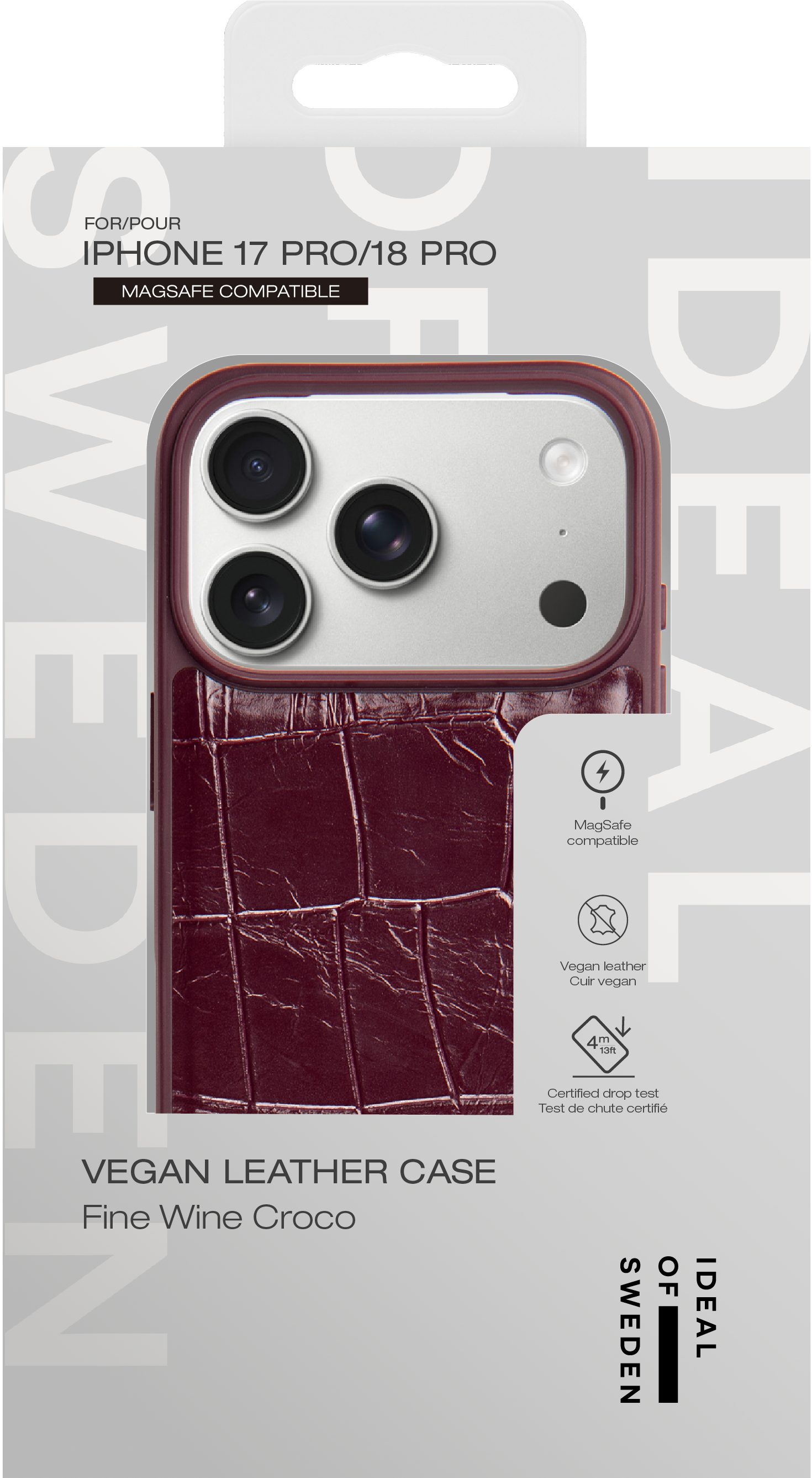 Vegan Leather MagSafe Case iPhone 17 Pro 