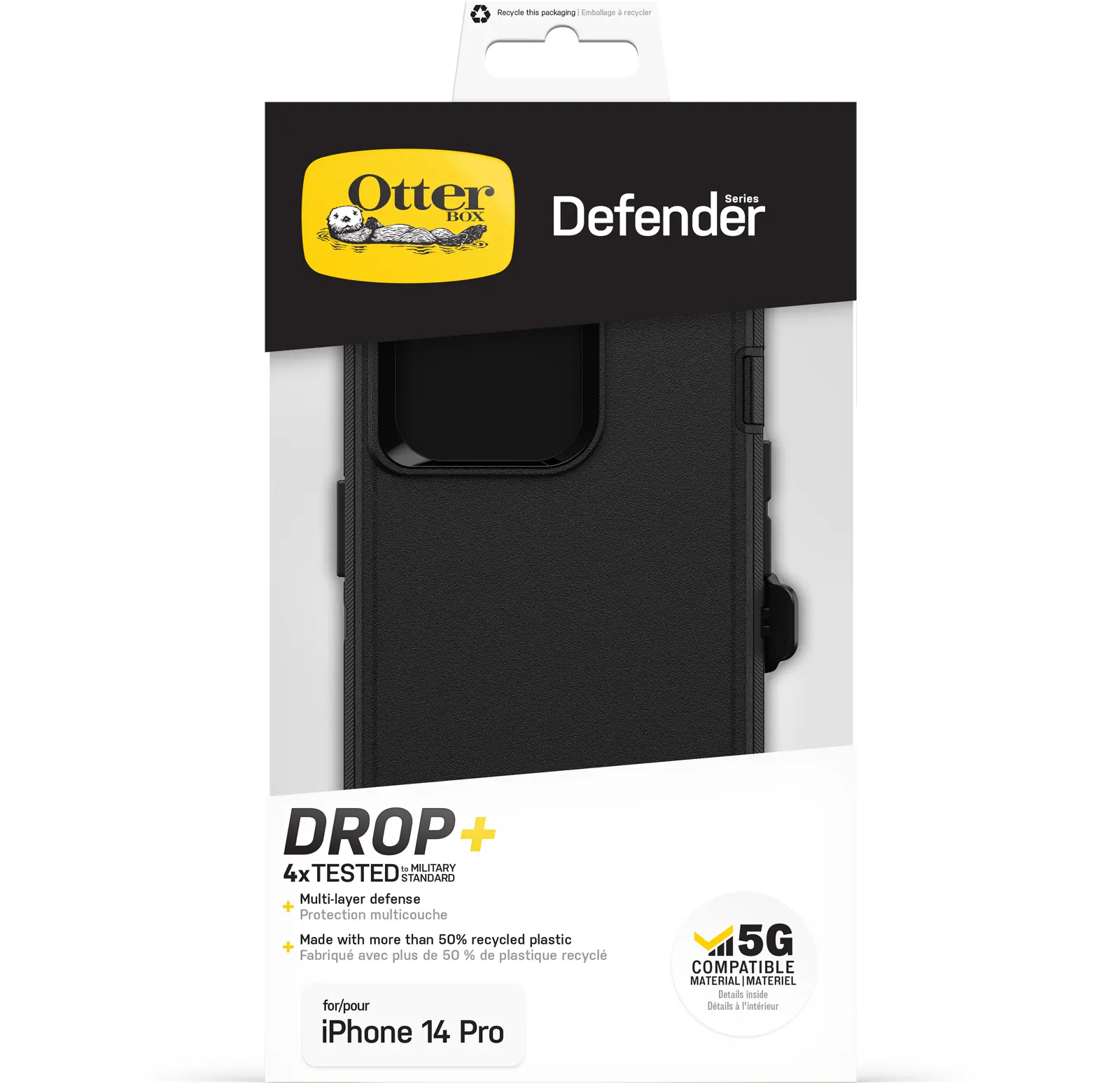 Defender Skal iPhone 14 Pro Svart