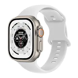 Apple Watch Series 10 46mm Armbånd i silikone, Hvid