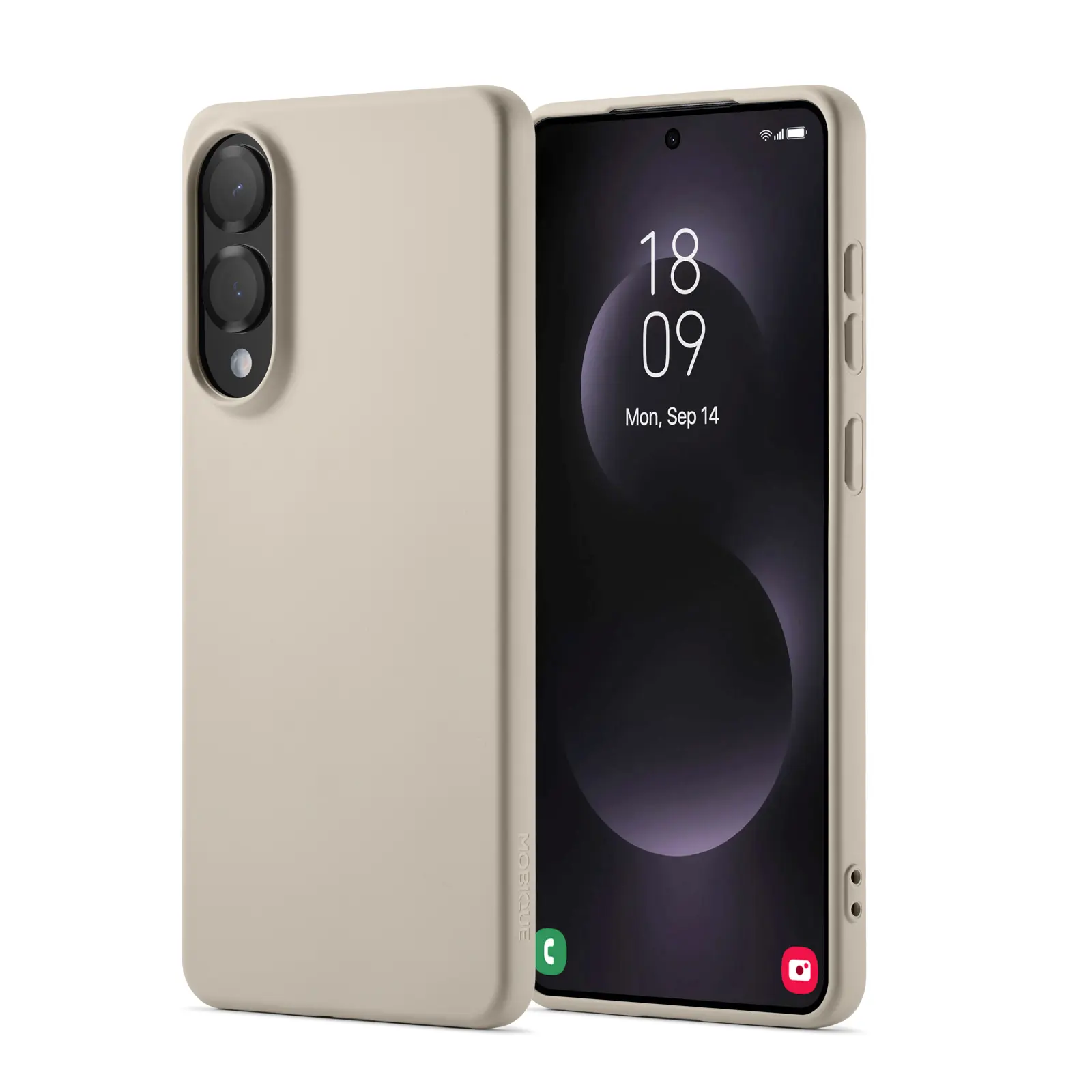 TPU Cover MagSafe Samsung Galaxy S25 Edge Beige