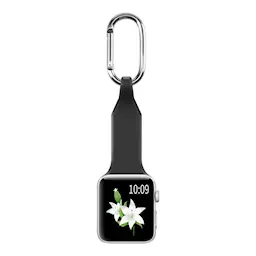 Karabinhage Silikone Apple Watch 42mm sort