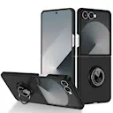 Samsung Galaxy Z Flip 8 Deksel magnetisk ringholder Svart