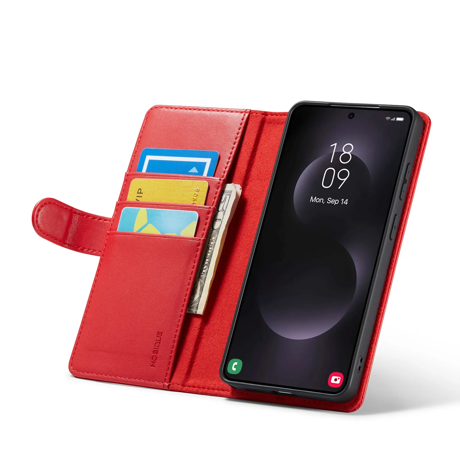Äkta Läderfodral Samsung Galaxy S26 Ultra Röd