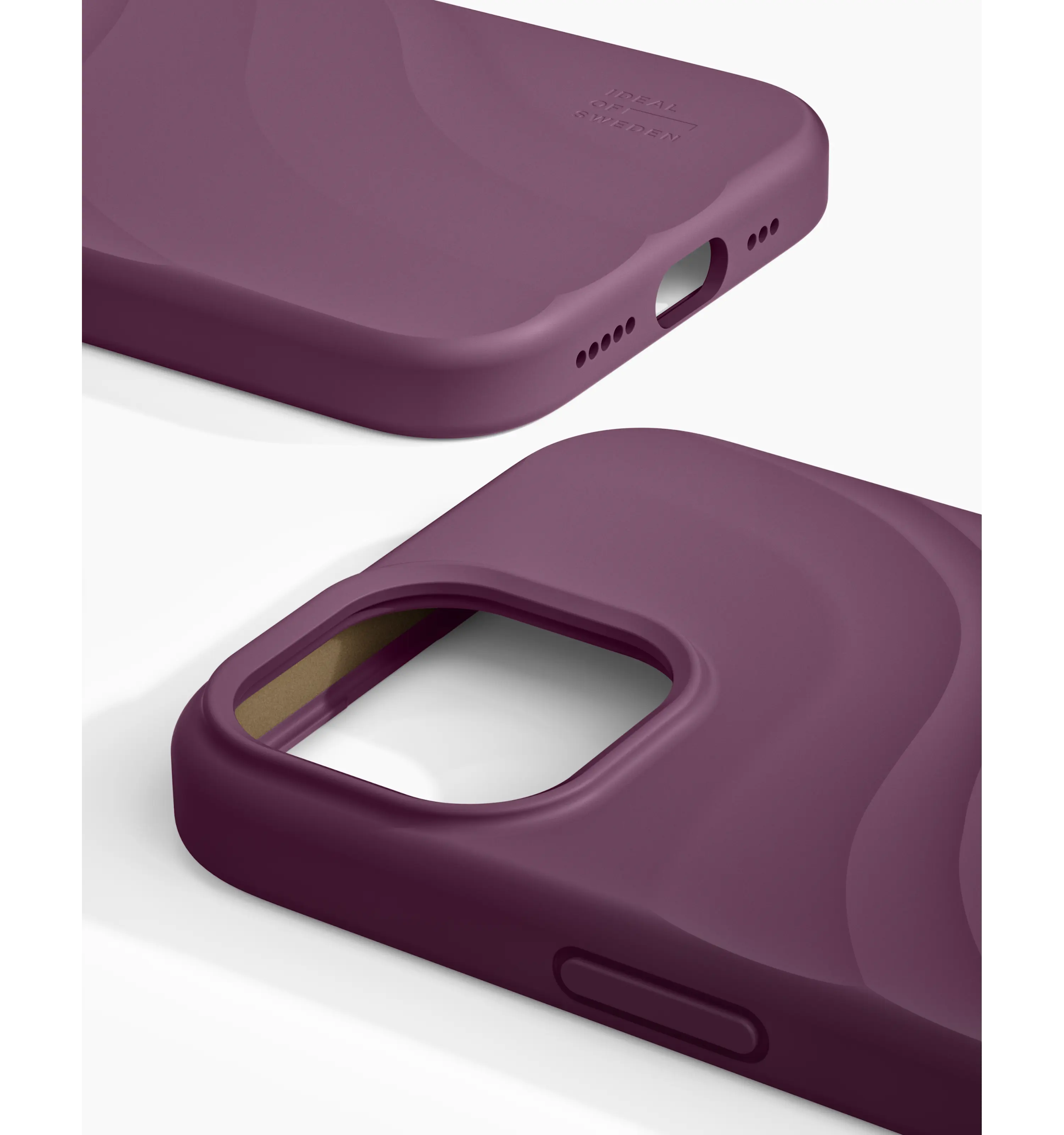 MagSafe Soft Swirl Silicone Case iPhone 14 Velvet Plum